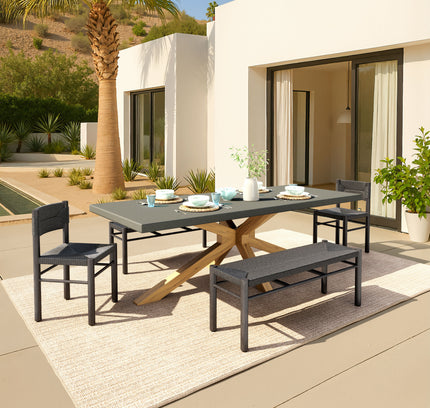 Suan Rectangular Dining Table Gray