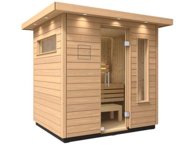 Kohler C2 Outdoor Douglas Fir Scandinavian Spruce Sauna Kit (SAK25973)