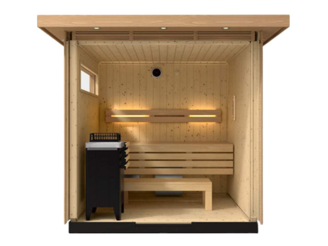 Kohler C2 Outdoor Douglas Fir Scandinavian Spruce Sauna Kit (SAK25973)