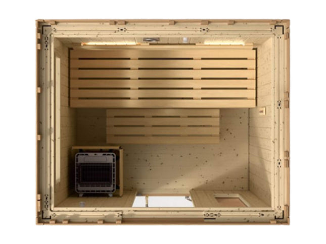 Kohler C2 Outdoor Douglas Fir Scandinavian Spruce Sauna Kit (SAK25973)