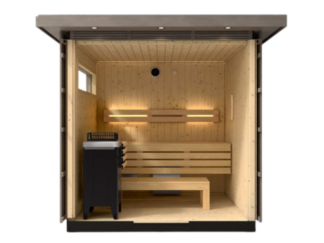 Kohler C2 Outdoor Weathered Gray Spruce Sauna Kit (SAK39184)