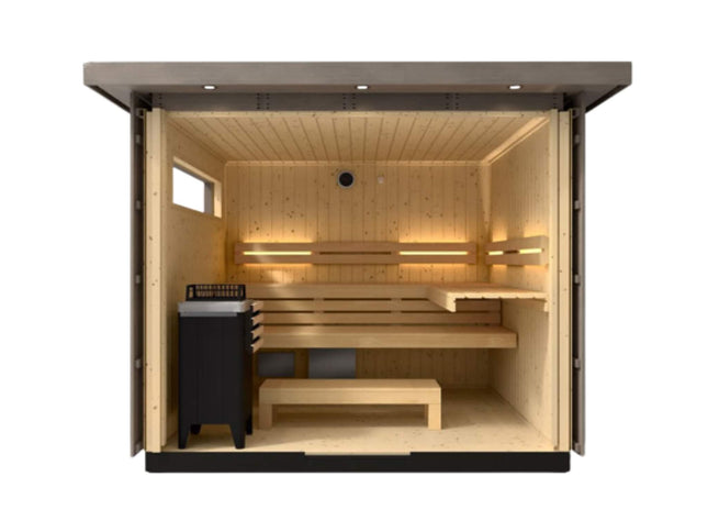 Kohler C2 Outdoor Weathered Gray Spruce Sauna Kit (SAK39184)