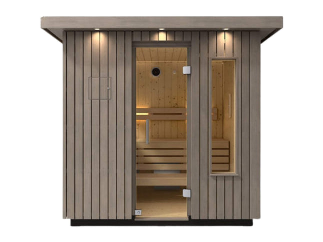 Kohler C2 Outdoor Weathered Gray Spruce Sauna Kit (SAK39184)