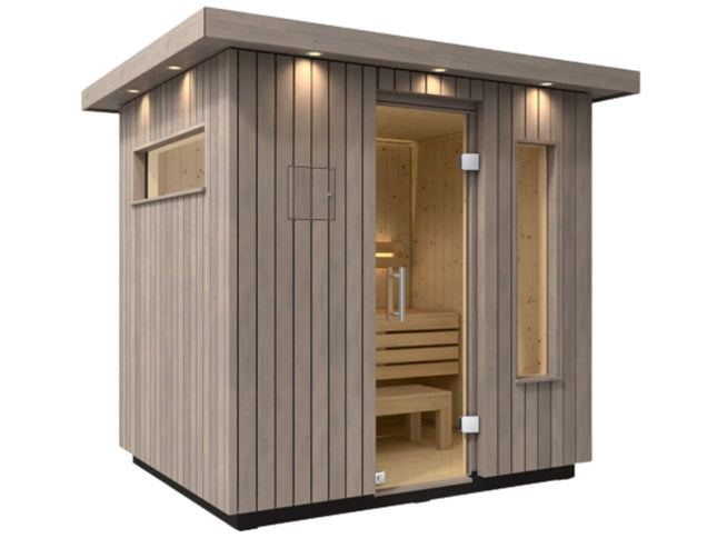Kohler C2 Outdoor Weathered Gray Spruce Sauna Kit (SAK39184)