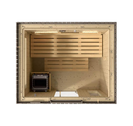 Kohler C2 Outdoor Weathered Gray Spruce Sauna Kit (SAK39184)