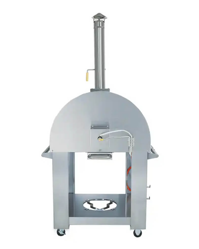KoKoMo Grills Premium 32" Stainless Steel Dual Fuel Gas Or Wood Fired Pizza Oven
