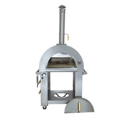 KoKoMo Grills Premium 32" Stainless Steel Dual Fuel Gas Or Wood Fired Pizza Oven