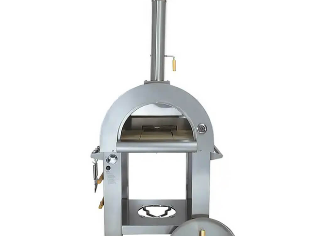 KoKoMo Grills Premium 32-Inch Stainless Steel Dual Fuel Gas Or Wood Fired Pizza Oven