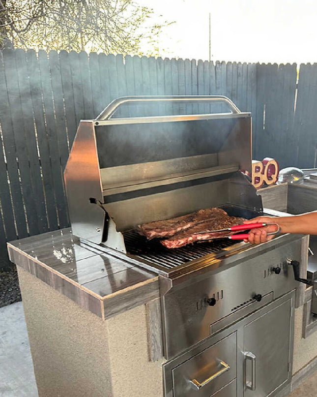 KoKoMo Grills Premium Built-In Charcoal Grill With 304 Stainless Steel And Adjustable Heat Tray, 32"