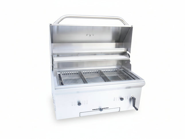 KoKoMo Grills Premium Built-In Charcoal Grill With 304 Stainless Steel And Adjustable Heat Tray, 32"