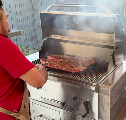 KoKoMo Grills Premium Built-In Charcoal Grill With 304 Stainless Steel And Adjustable Heat Tray, 32"