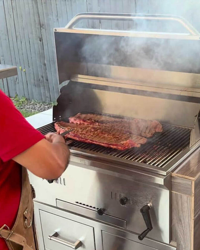 KoKoMo Grills Premium Built-In Charcoal Grill With 304 Stainless Steel And Adjustable Heat Tray, 32"