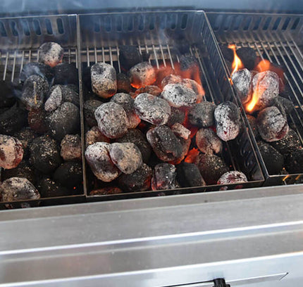 KoKoMo Grills Premium Built-In Charcoal Grill With 304 Stainless Steel And Adjustable Heat Tray, 32"