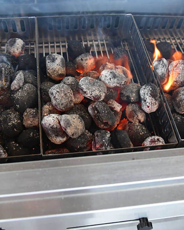 KoKoMo Grills Premium Built-In Charcoal Grill With 304 Stainless Steel And Adjustable Heat Tray, 32"