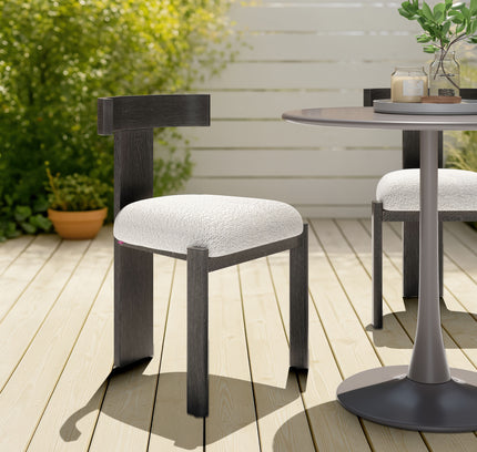 Tiana Dining Chair Black & Beige