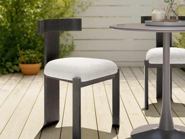 Tiana Dining Chair Black & Beige