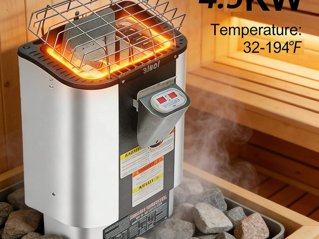 Thermora Lund Luxury 2-Person Outdoor Spruce Wood Cube Sauna Kit With 4.5KW Electric Stove (SAK74290)