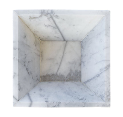 Carrara White Marble Natural Stone Fire Pit