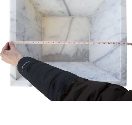 Carrara White Marble Natural Stone Fire Pit