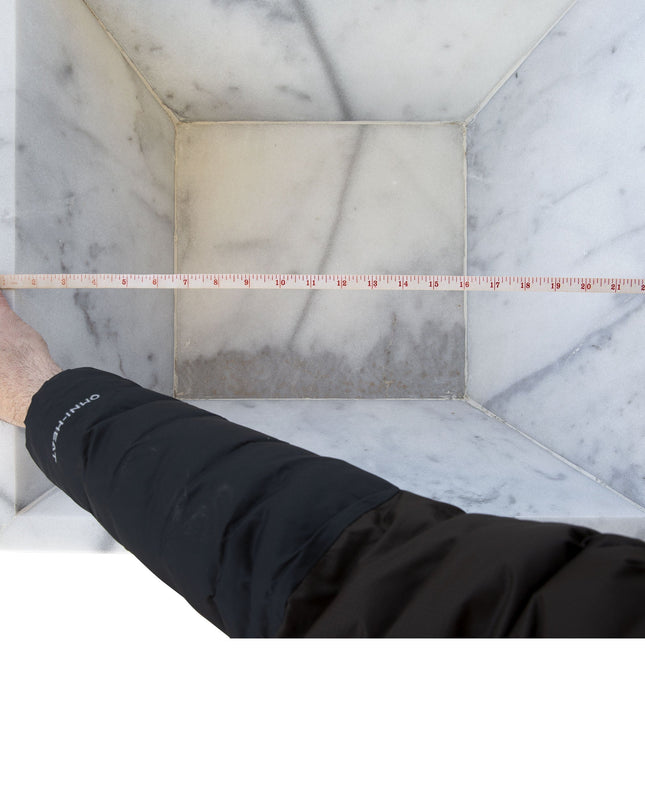 Carrara White Marble Natural Stone Fire Pit