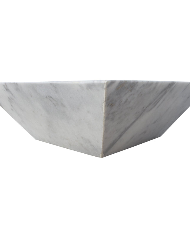 Carrara White Marble Natural Stone Fire Pit