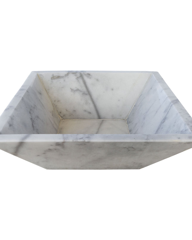 Carrara White Marble Natural Stone Fire Pit