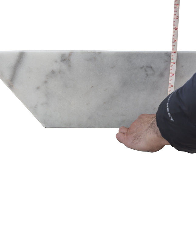 Carrara White Marble Natural Stone Fire Pit