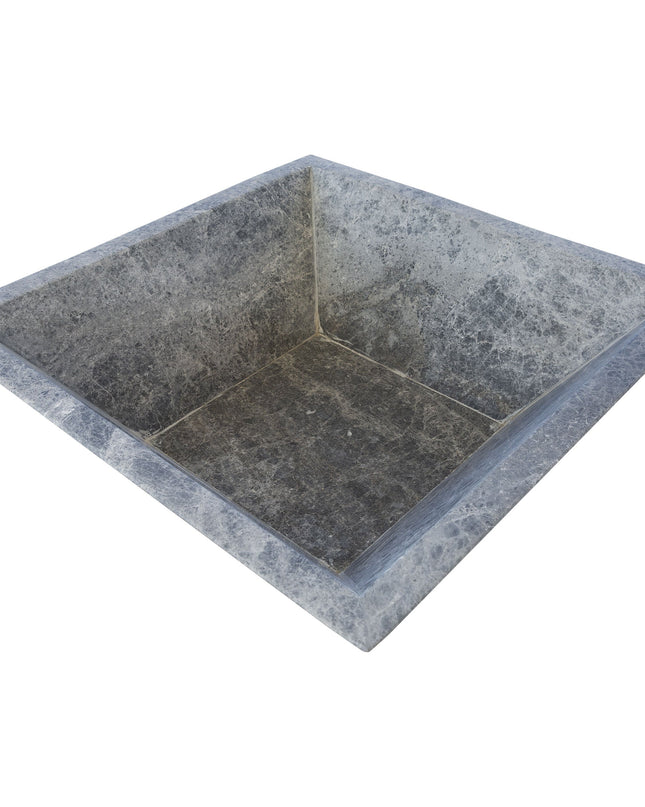 Silver Shadow Marble Natural Stone Fire Pit
