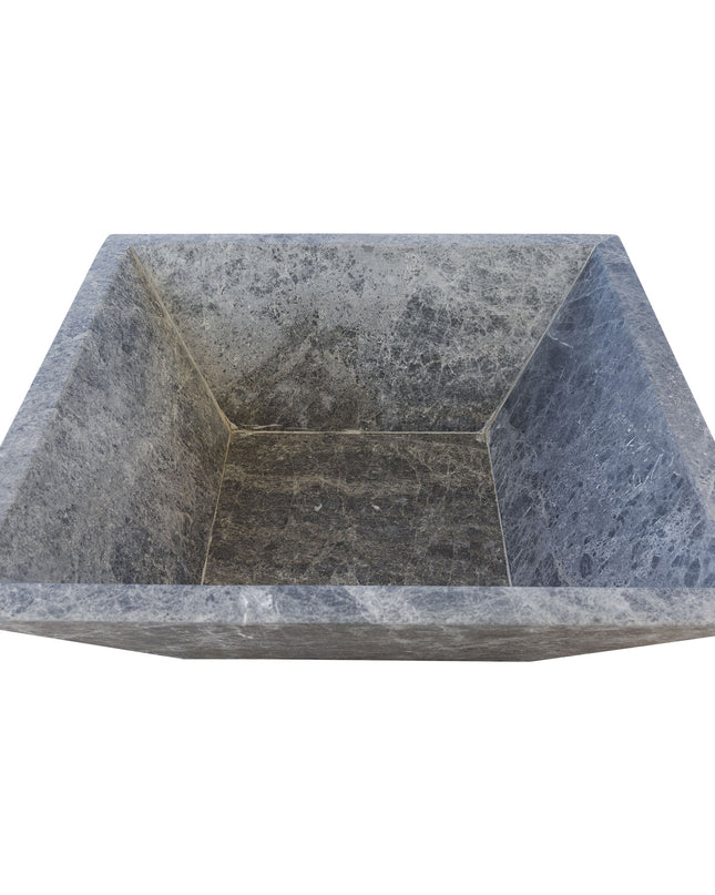 Silver Shadow Marble Natural Stone Fire Pit