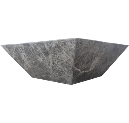 Silver Shadow Marble Natural Stone Fire Pit