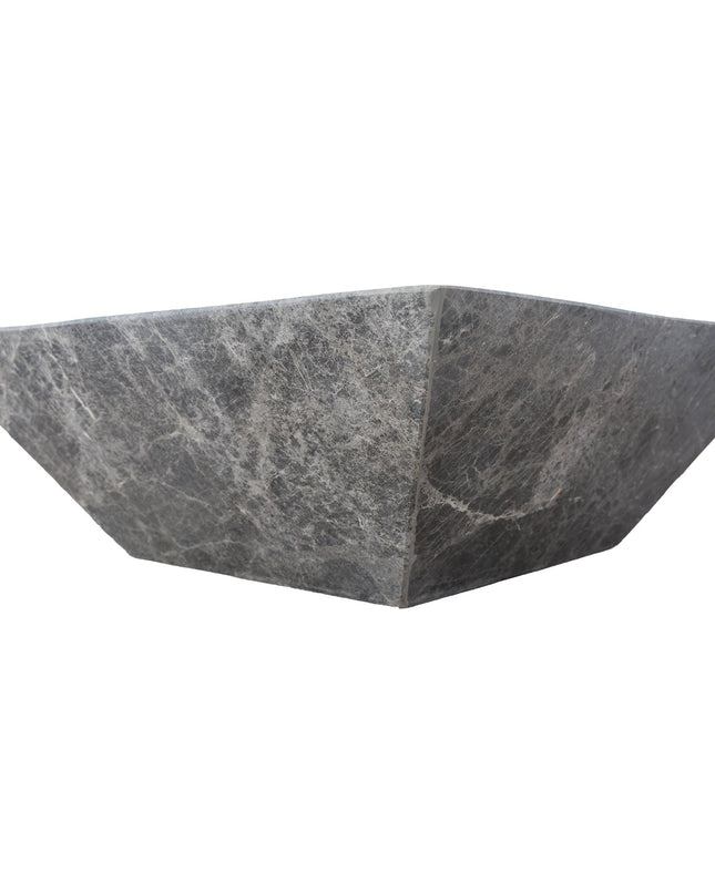 Silver Shadow Marble Natural Stone Fire Pit