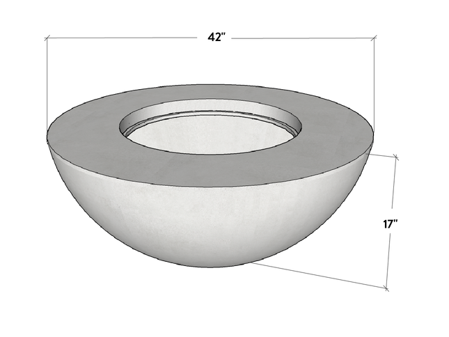 Conique | Concrete Fire Bowl