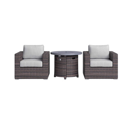 Alora 3-Piece Modular Rattan Patio Sofa Set With Weather-Resistant Cushions
