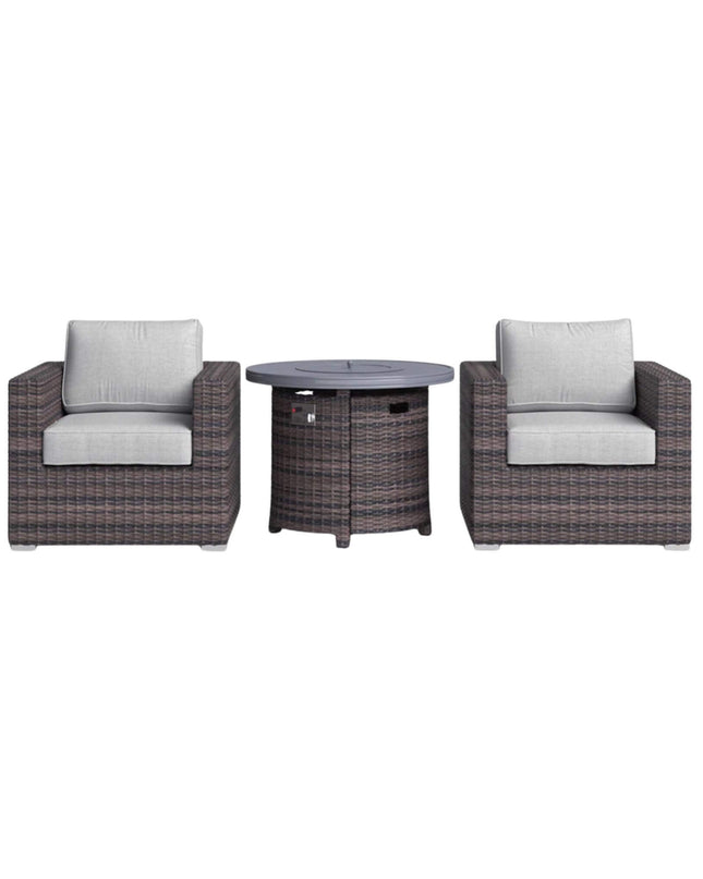Alora 3-Piece Modular Rattan Patio Sofa Set With Weather-Resistant Cushions