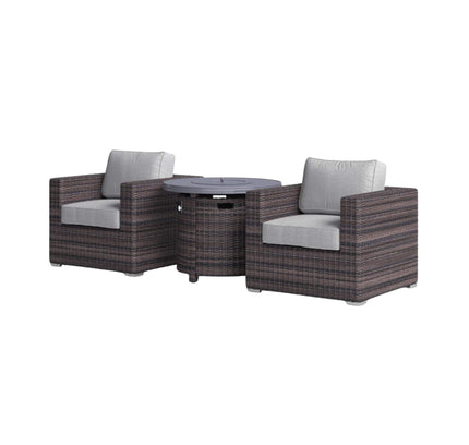 Alora 3-Piece Modular Rattan Patio Sofa Set With Weather-Resistant Cushions