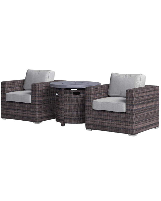 Alora 3-Piece Modular Rattan Patio Sofa Set With Weather-Resistant Cushions