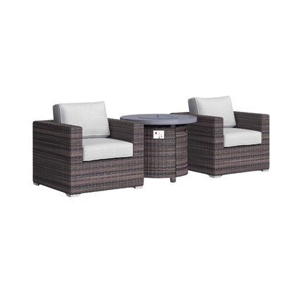 Alora 3-Piece Modular Rattan Patio Sofa Set With Weather-Resistant Cushions