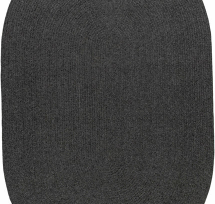 Black Braided Faux Jute Outdoor Rug
