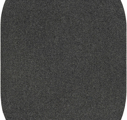 Black Braided Faux Jute Outdoor Rug