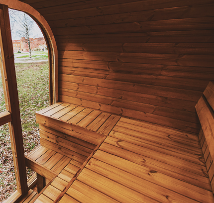 Mande MW16 ThermoWood Outdoor Sauna - Premium Relaxation Experience