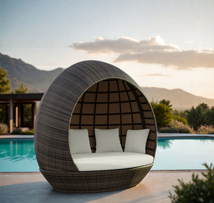 Marisol Beach Daybed Brown & Beige