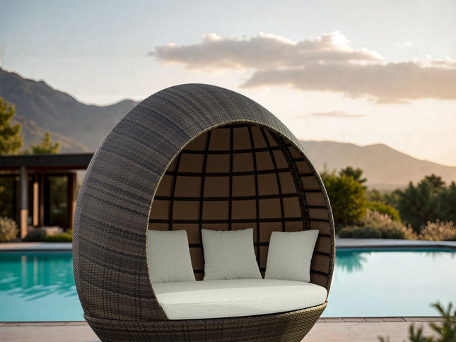 Marisol Beach Daybed Brown & Beige