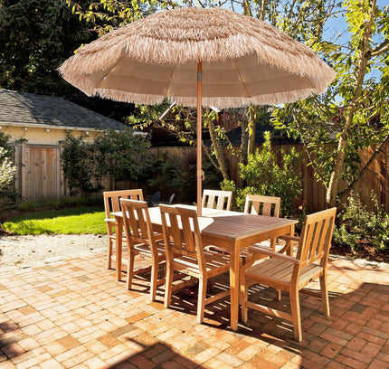 7.2 Ft Patio Thatched Tiki Umbrella Hawaiian Hula Beach Umbrella
