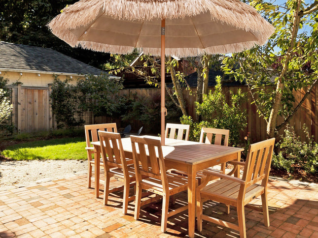 7.2 Ft Patio Thatched Tiki Umbrella Hawaiian Hula Beach Umbrella