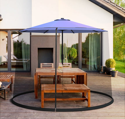 9-10 Ft Outdoor Umbrella Table Screen Mosquito Bug Insect Net