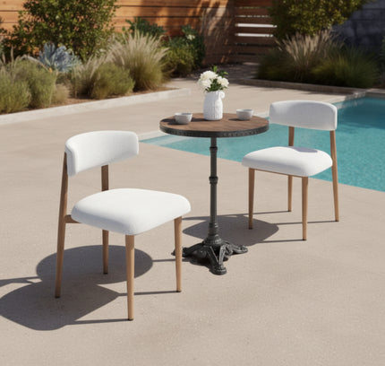 Bege Dining Chair White