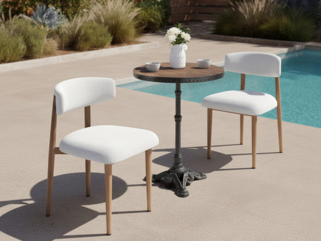 Bege Dining Chair White