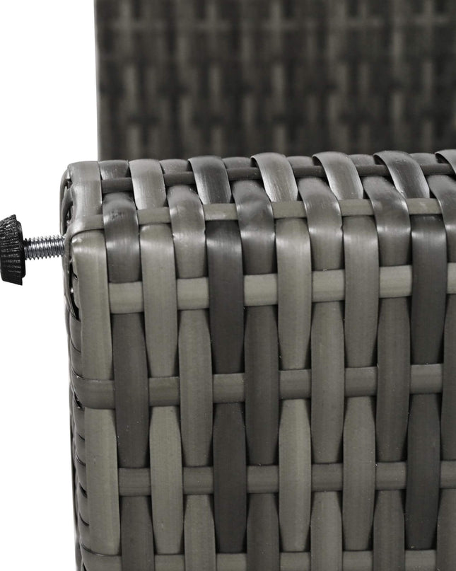 Alora Outdoor 6-Piece All-Weather PE Rattan Sofa Set With Adjustable Seat, Storage Box, Removable Covers, And Tempered Glass Table Top