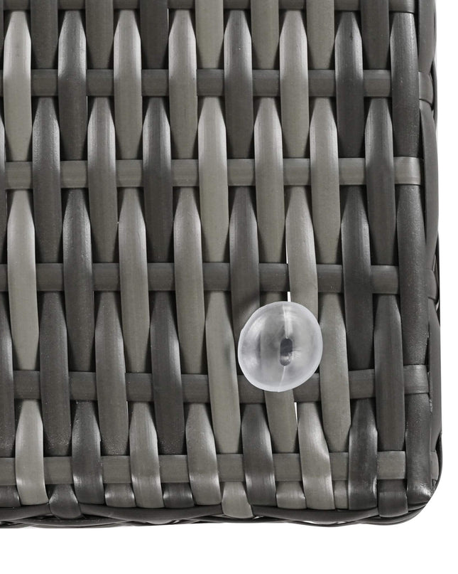 Alora Outdoor 6-Piece All-Weather PE Rattan Sofa Set With Adjustable Seat, Storage Box, Removable Covers, And Tempered Glass Table Top