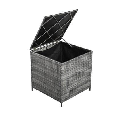 Alora Outdoor 6-Piece All-Weather PE Rattan Sofa Set With Adjustable Seat, Storage Box, Removable Covers, And Tempered Glass Table Top